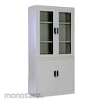 RIONE Lemari Arsip Pintu Ayun Kaca Atas