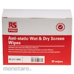 RS PRO Wet Screen Wipes for Laptop Screen