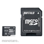 Buffalo UHS-I Class 1 microSDHC card, 32GB, with SD adapter