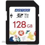 Adtec SDXC 128GB UHS-I U3 V30 Japanese Pattern Red
