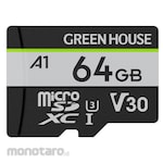 Green House High-speed transfer, "UHS-I U3" compatible microSDXC card