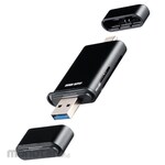 SANWA SUPPLY Card reader USB 10Gbps Type C/Type A UHS-II compatible