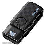 SANWA SUPPLY Microsd Card Reader Black