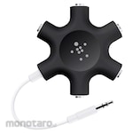 Belkin RockStar 5-Jack Audio Headphone Splitter Black