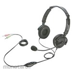 Buffalo Binaural headband headset with semi-enclosed/noise-canceling microphone