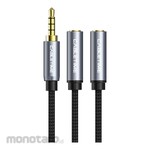 Cabletime Aux Cable 3.5mm Splitter to 2-Female