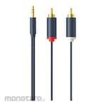 Cabletime Aux Cable to 2-RCA Male