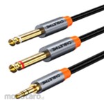 Cabletime Kabel Aux 3.5mm to 2x6.5mm