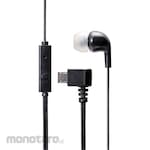 ELECOM MicroUSB Headphones/Monaural/With Microphone/Black