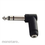 Fuji Parts Audio Conversion Plug 6.3mm Stereo Standard L-Type to 3.5mm Stereo Mini Jack