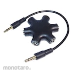 SSA Service 6 Way Multi-Earphone Splitter With Audio Cable