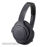 audio-technica ATH-SR30BT BK Bluetooth Headphones, Black [Remote Control and Microphone Compatible / Bluetooth]
