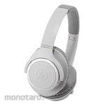 audio-technica ATH-SR30BT GY Bluetooth Headphones, Gray [Remote Control and Microphone Compatible / Bluetooth]
