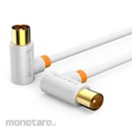 Cabletime Kabel Antena Male to Male 90 Degree