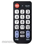 ELPA (Asahi Electric) Easy-to-use TV remote control with large buttons, universal, compatible with 23 manufacturers