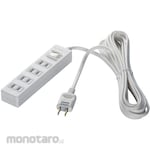 Buffalo 2-pin power strip with 4 outlets, lightning surge protection, and centralized switch