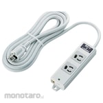 ELECOM Double Structure OA Tap Lightning Surge
