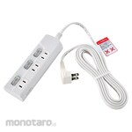 ELPA (Asahi Electric) LED switch tap, LED lamp specifications, individual switches, tracking fire prevention, urea resin, neat wiring, L-shaped plug, protective insulation resistant to breakage