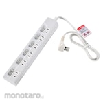 ELPA (Asahi Electric) LED switch tap, LED lamp specifications, individual switches, tracking fire prevention, urea resin, neat wiring, L-shaped plug, protective insulation resistant to breakage