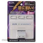 ELPA (Asahi Electric) Swing tap 3 mouths Individual switch With lightning surge protection function
