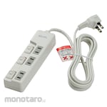 ELPA (Asahi Electric) Tap with switch Power tap 180 ° angle adjustment Rotary plug Lampless switch Top-inserted with lightning surge resistant