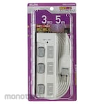 ELPA (Asahi Electric) Tap with switch Power tap 180 ° angle adjustment With rotary plug switch Individual LED switch lamp Top-mounted with lightning surge resistance