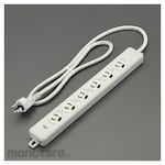 ESCO AC125V/15Ax 5m Tap (6 with grounding prevention, with MG)