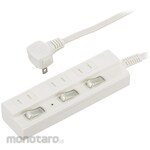 Ohm Electric 3 power taps with individual LED switches Lightning guard Dust shutter