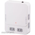 Ohm Electric Extension power outlet for TV board back, 6 outlets, overcurrent prevention breaker, lightning guard