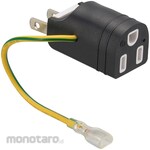 Ohm Electric Ground adapter free plug with ground terminal cover for conversion