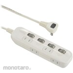 Ohm Electric Power tap with LED individual switch Alternating outlet Dust shutter