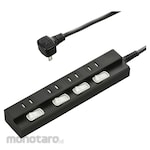 Ohm Electric Power tap with LED individual switch Lightning guard Tracking fire prevention plug
