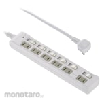 Ohm Electric Power tap with smoke guard individual push button switch Lightning guard