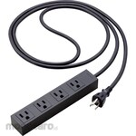 Panasonic S-OA Power Strip with Cabtyre Cable and Magnet, Grounding 2P 15A 125V 4-Outlet