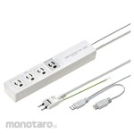 SANWA SUPPLY PC Interlocking Tap (USB Sensing Type)