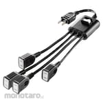 SANWA SUPPLY Power extension cord with central switch