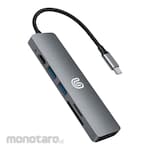 UNITECH Type C 3.1 to HDMI Hub Converter USB Micro SD Card 6in1