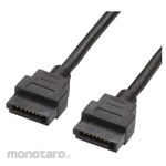 Ainex [SATA Cable] + Serial ATA Round Cable + 50cm + SATR-3005BK + Black