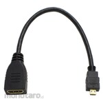 Ainex AMC-UHD Conversion / Extension Cable Black [HDMI to MicroHDMI]