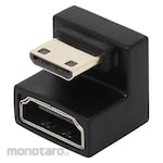 Ainex HDMI Mini to HDMI Conversion Adapter, U-Shaped, Downward Facing