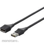 Buffalo Both are USB 2.0 A to A extension cables, 1.0m, black.
