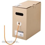 Buffalo Cat5e LAN Cable, 100m, Single Wire, Orange