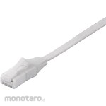 Buffalo Cat6 Unbreakable Flat Straight LAN Cable, 7m, White