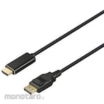 Buffalo DP-HDMI Conversion Cable, 1m, Black
