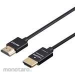 Buffalo Ethernet-compatible HIGH SPEED HDMI cable slim type