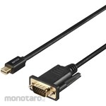 Buffalo MiniDP to VGA Conversion Cable, 3m, Black