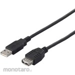 Buffalo USB 2.0 A to A Extension Cable, Environmentally Friendly, 3.0m, Black