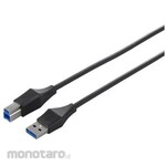 Buffalo USB 2.0 A to B Dual Connector 1.5m Black