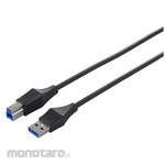 Buffalo USB 3.0 A to B Slim Cable 0.5m Black
