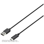 Buffalo USB2.0 AC Soft Cable 1m Black
